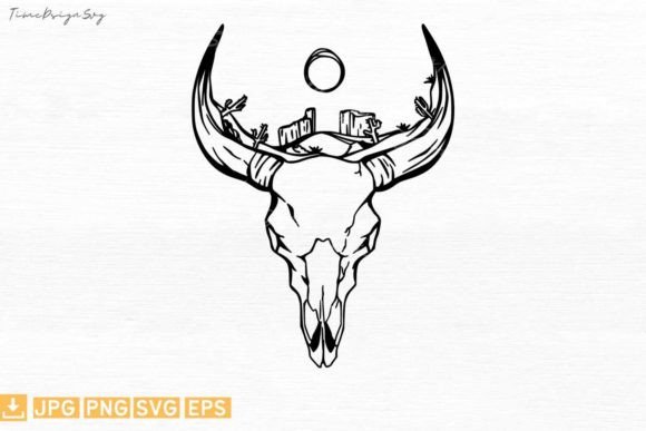 Cow Skull Desert Western Review