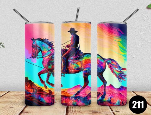 CowBoy Skinny Tumbler 20oz PNG