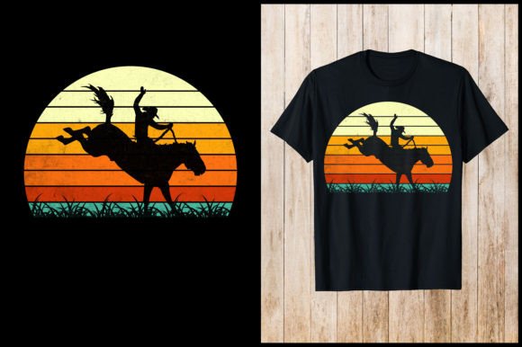 Cowboy Vintage Retro T-Shirt Design Review