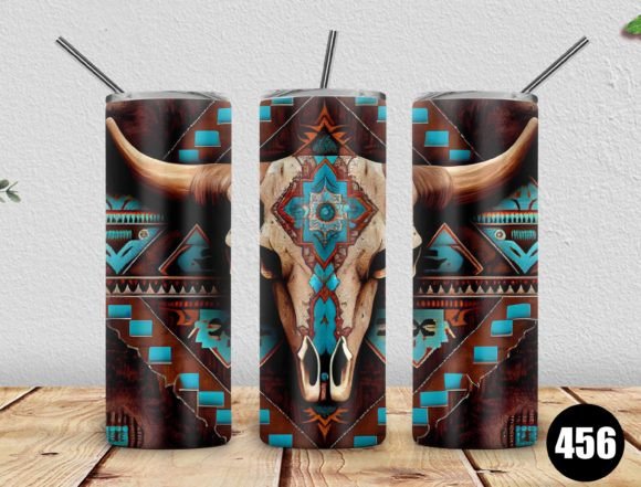 Cowhide Skull Western Southwest 20oz PNG Review