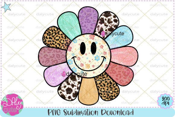 Daisy Smiley Face Spring Flower Western