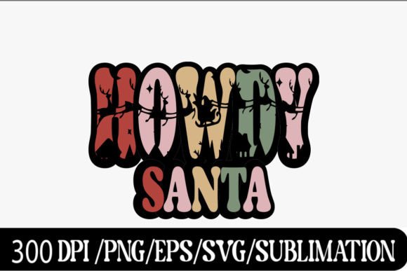 Howdy Santa PNG, Christmas Western