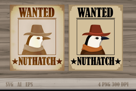 Western Vintage Poster with Nuthatch Embroidery Review